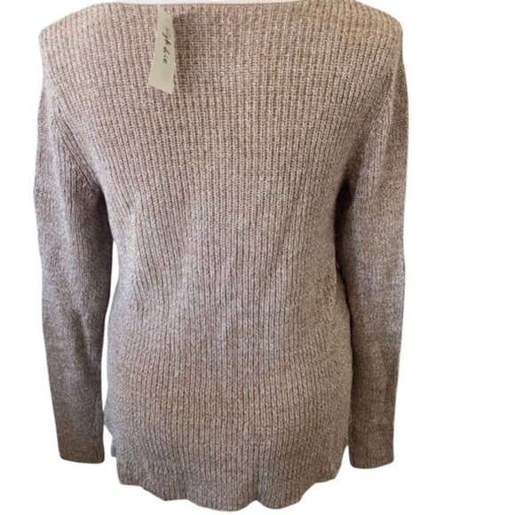 Style & Co. Women's Walnut V-Neck Pullover Sweater Size Medium - Picture 3 of 5